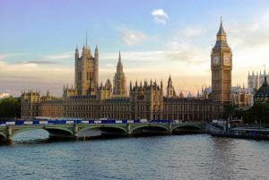 House of Parliament at sunset