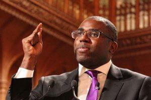 David Lammy MP in Parliament