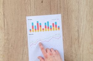 Graph showing increase