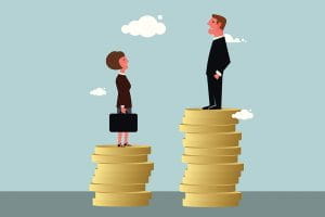 Men earning more than women