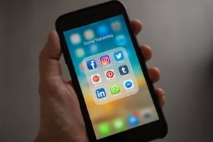 Social networks on a mobile.