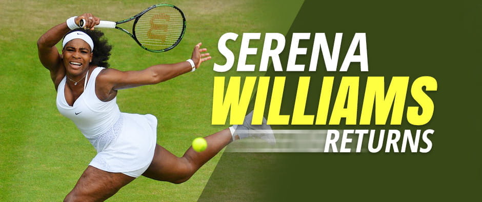 Serena Williams back playing tennis