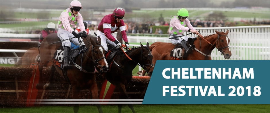 Horses racing at Cheltenham