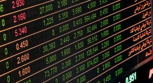 A stock board