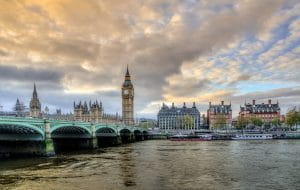Westminster Bridge and Houses of Parliament