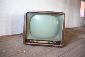 An old television