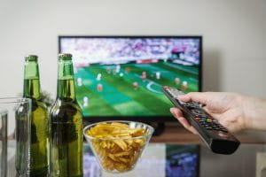 Football on the TV