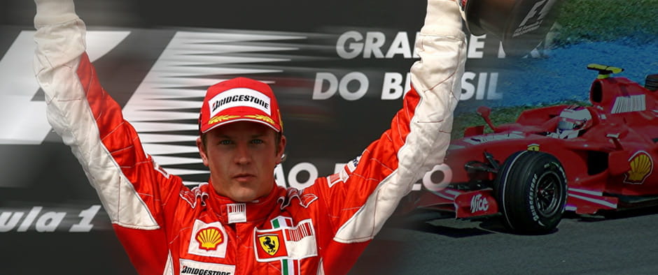 Räikkönen celebrating a win