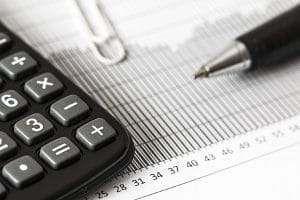 Calculator and account sheet