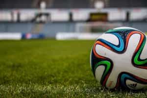Close up of a football