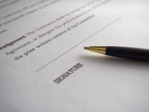 A bill waiting for signature