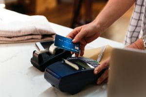 A credit card transaction