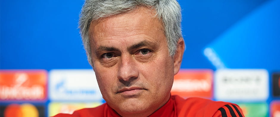 Mourinho at a press conference