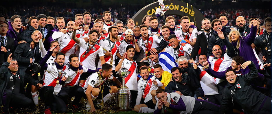 River Plate celebrating the win