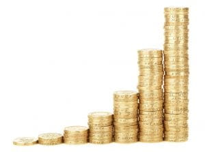 Stacks of coins