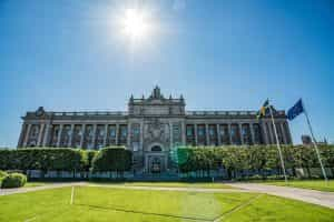 Swedish parliament building