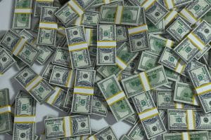 A pile of money
