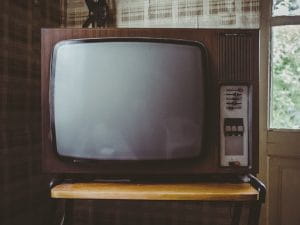 An old television