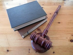 A judge's hammer