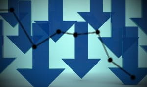 Arrows pointing down