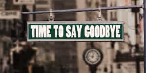 Farewell sign