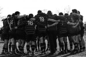 rugby huddle