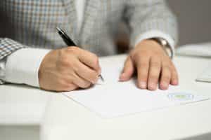 signing contract