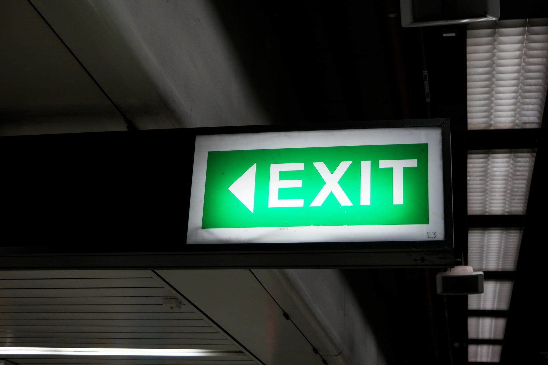 exit sign