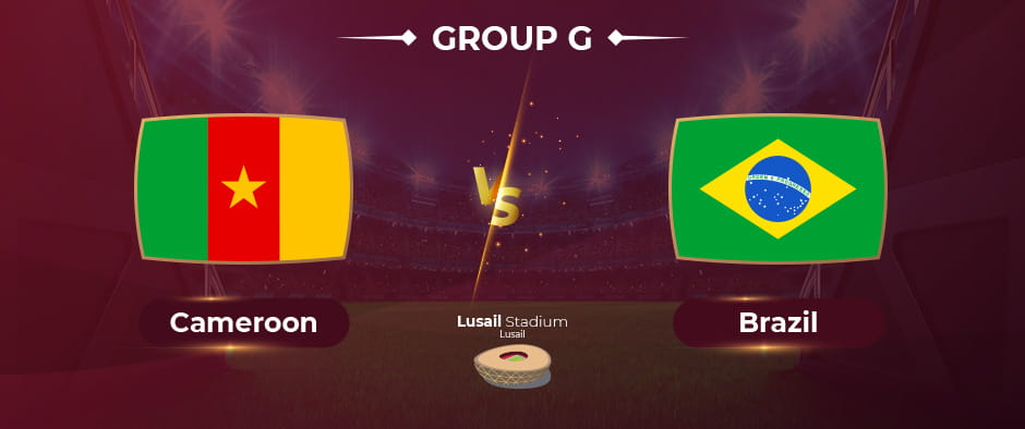 Piala Dunia Kamerun vs Brasil