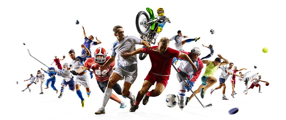 A picture of several sports