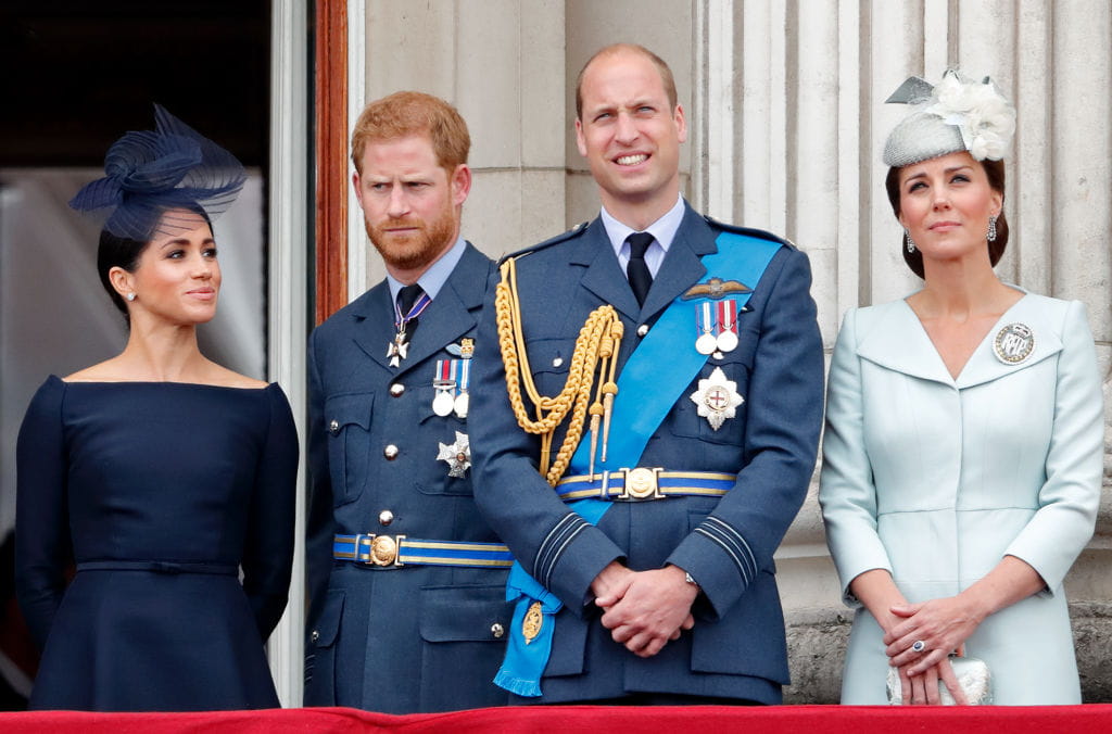 Meghan, Duchess of Sussex, Pangeran Harry, Duke of Sussex, Pangeran William dan Catherine, Duchess of Cambridge.