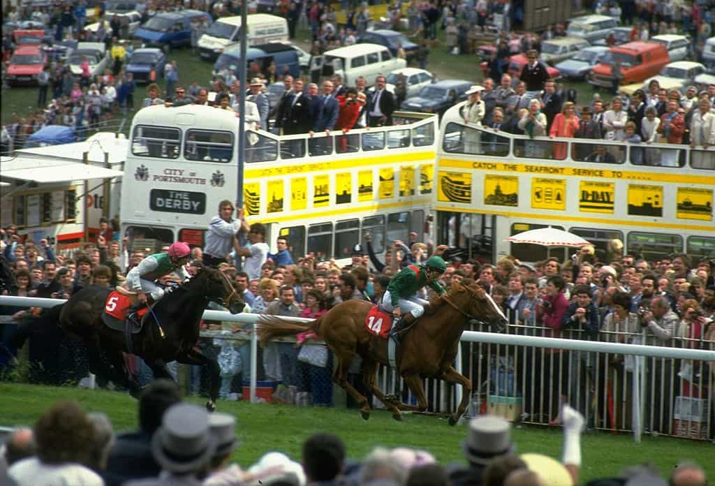 Epsom Derby 1986 race finish