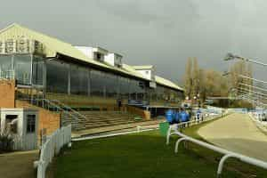 Hove Greyhound Stadium’s grandstand.