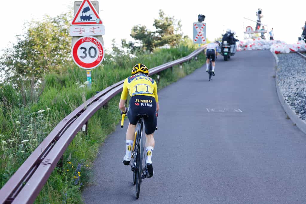 Tadej Pogacar and Jonas Vingegaard on Stage-9 of the 2023 Tour de France.