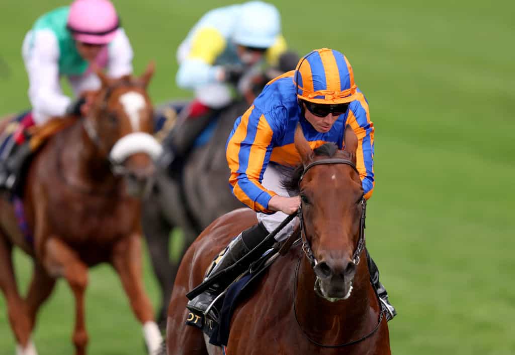 Ryan Moore riding Paddington wins the St James's Palace Stakes on day one of Royal Ascot 2023.
