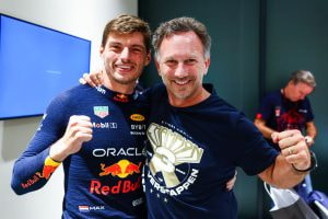 Max Verstappen and Red Bull team boss, Christian Horner.